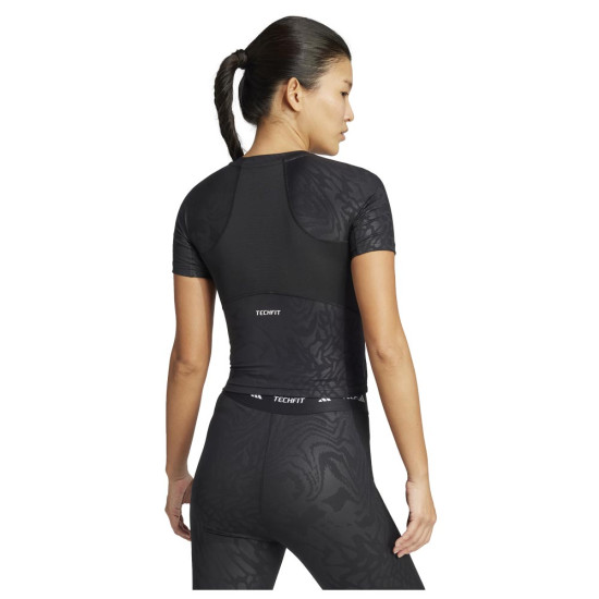 Adidas Γυναικεία κοντομάνικη μπλούζα Techfit Printed Tee